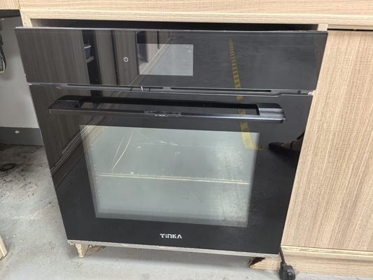Hornos de cocina de 24 pulgadas Rotisseries eléctricos Control táctil Convección incorporada Horno de pared única Negro